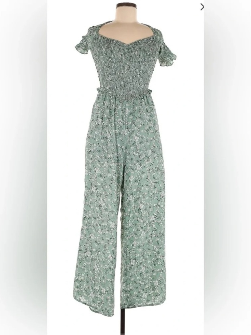 NWOT Francesca's Kendell by Trixxi Smocked Wildflower Jumpsuit (3X)